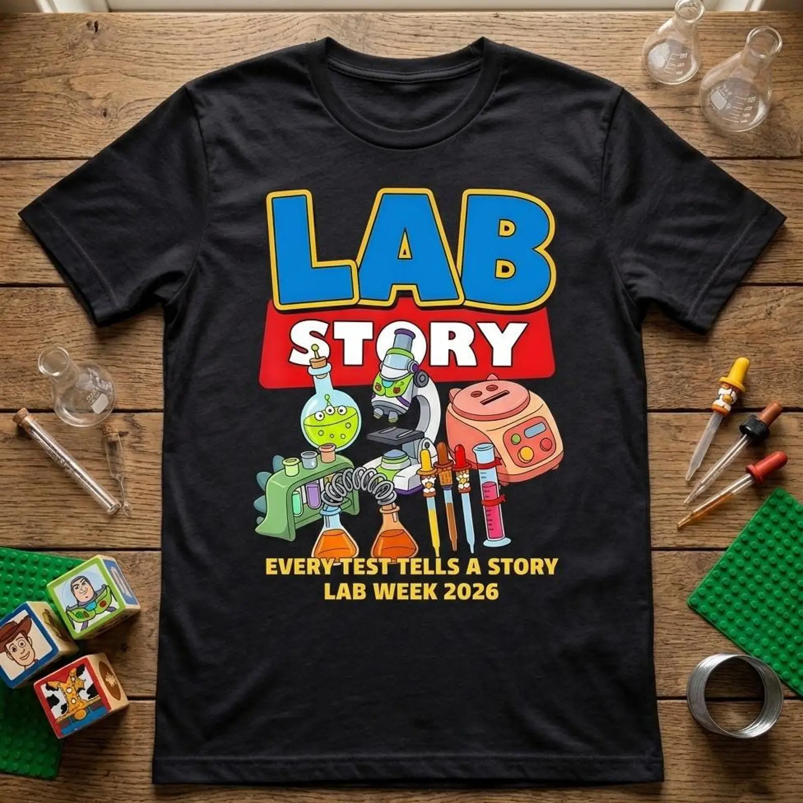 Medical Lab Graphics - Lab Week 2026 T-shirt Medische technicus